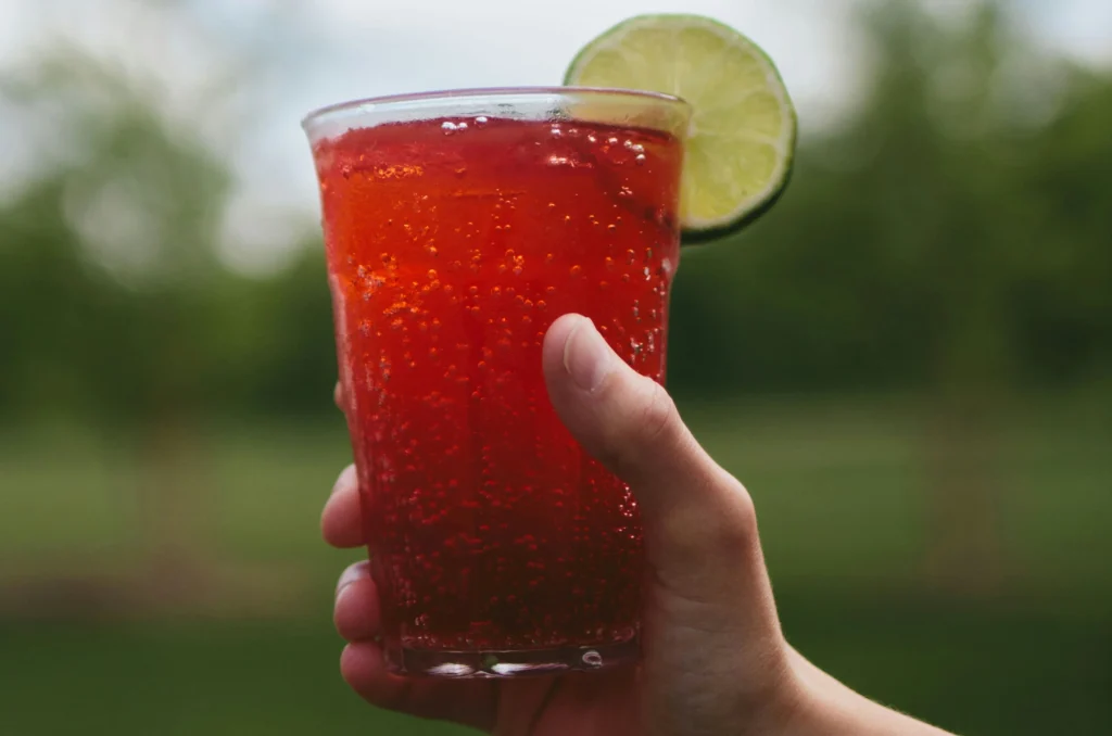 Sangria Glass Garnished with Orange Slice: A Taste of Summer