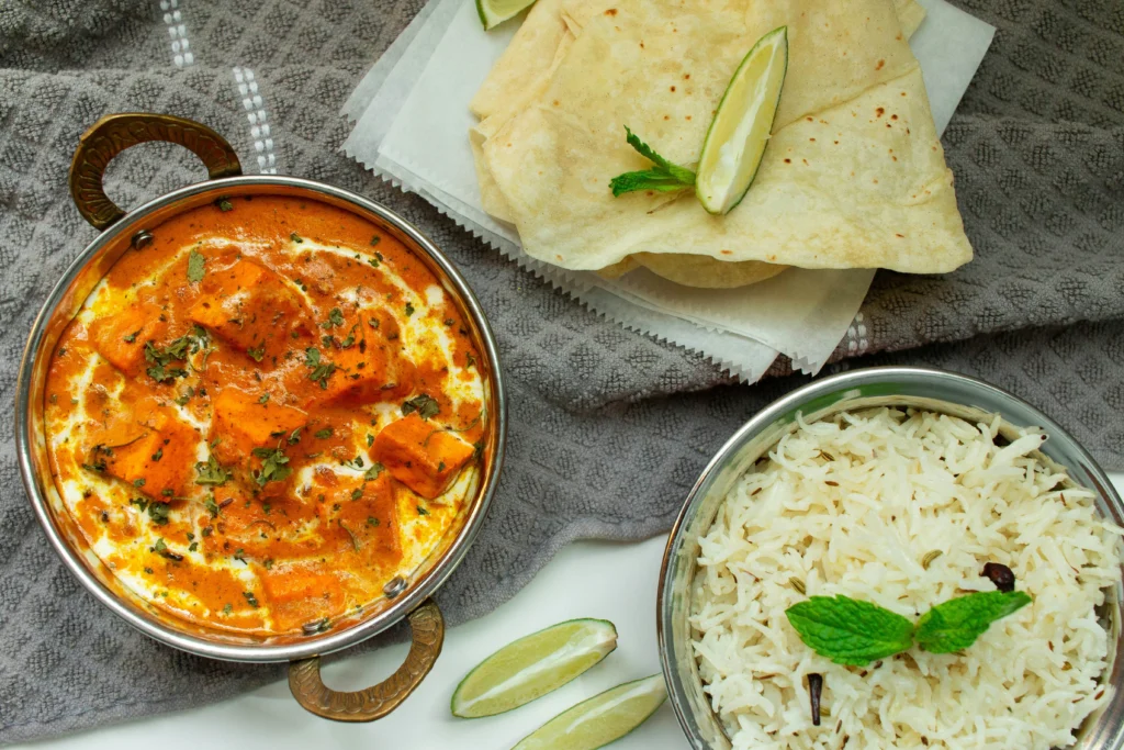 Healthy Palak Paneer curry served in a traditional bowl