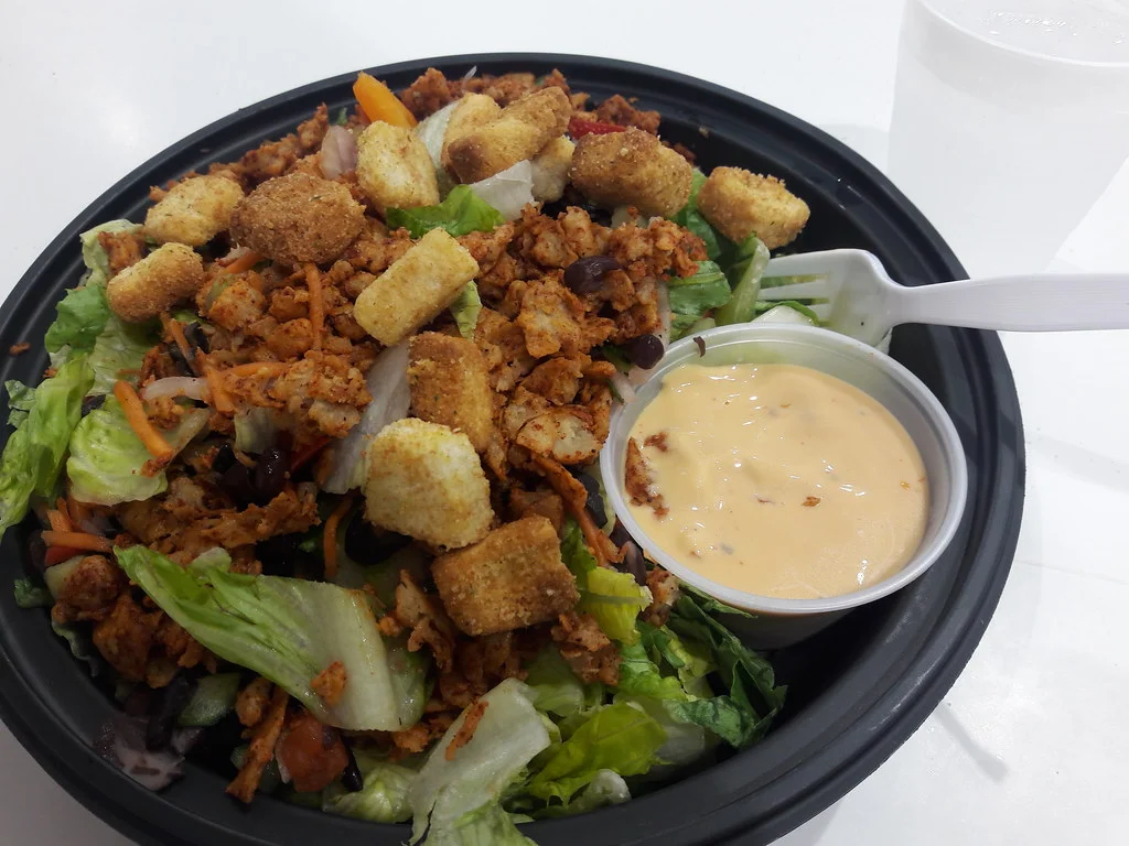 Grilled Chicken Cobb Salad on a Bed of Mixed Greens