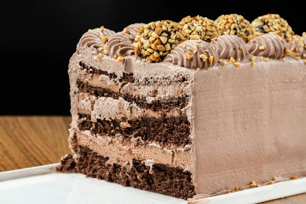 Close-up of a Mississippi Mud Pie