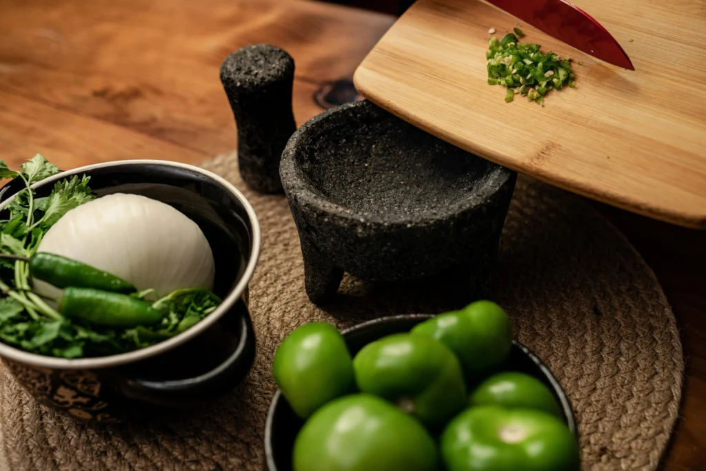 Green Vegetables on the Table