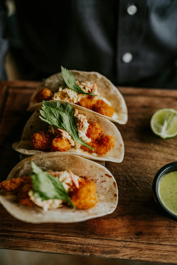 Tacos al Pastor on Table