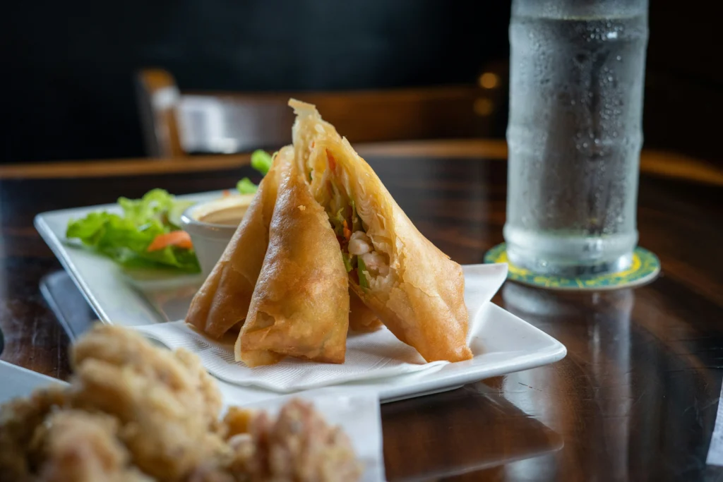 Platter of Philly Cheesesteak Egg Rolls: a crowd-pleasing appetizer option