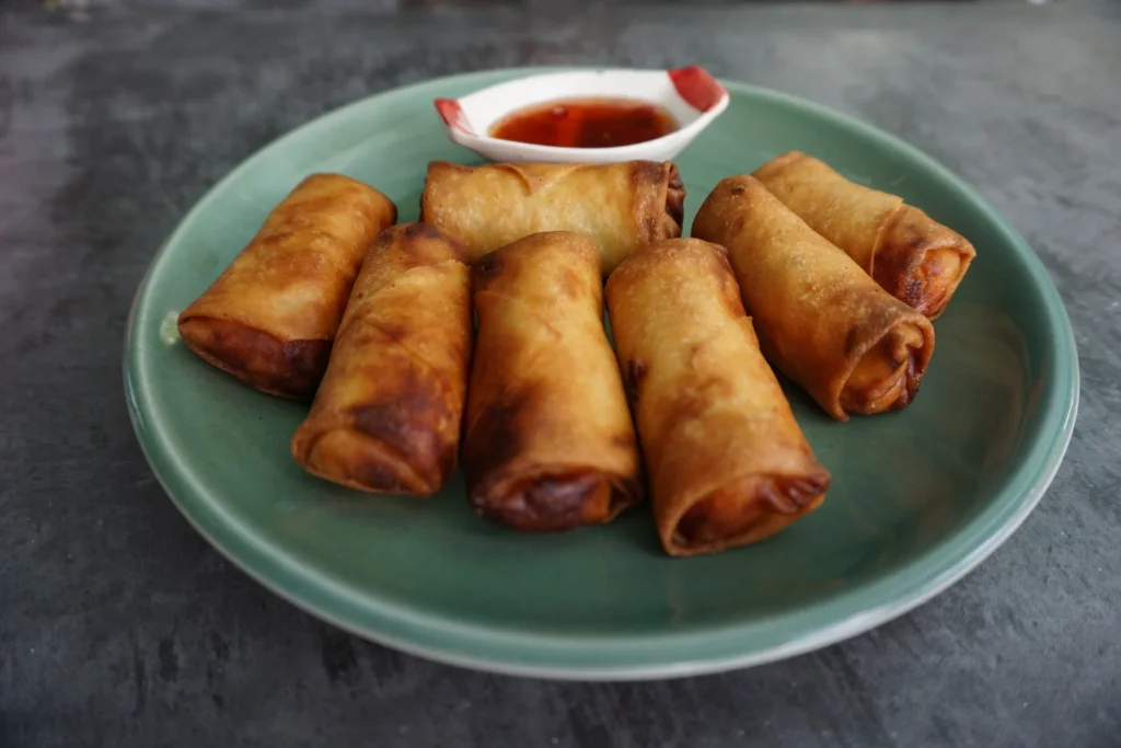 Homemade Philly Cheesesteak Egg Rolls: savory steak and melted cheese filling