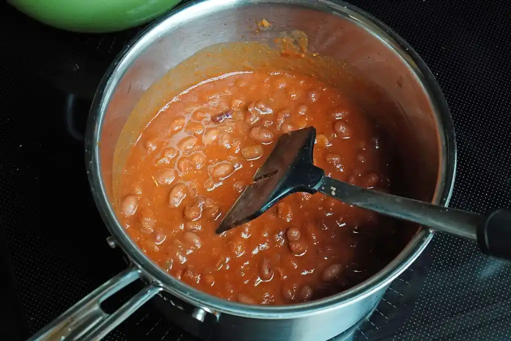 A bowl of rich and flavorful Rajma (red kidney bean curry)