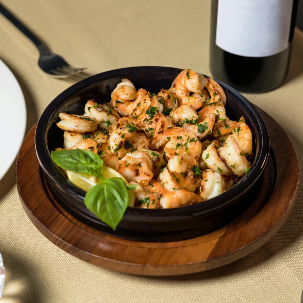 Cooked Food on Black Ceramic Bowl