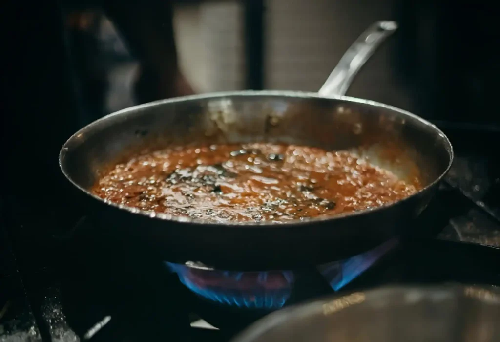 Cooked Food on Black Pan