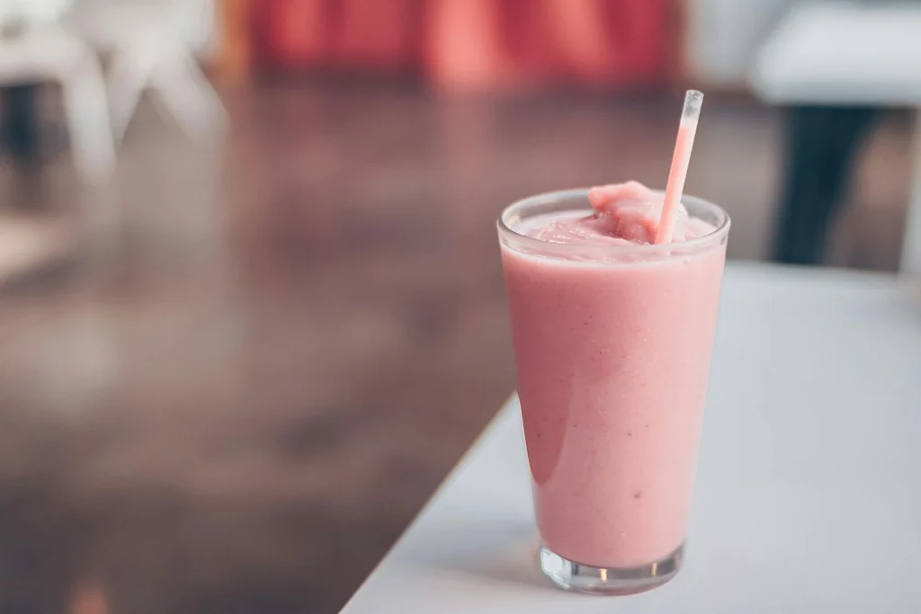 strawberry horchata In A Glass