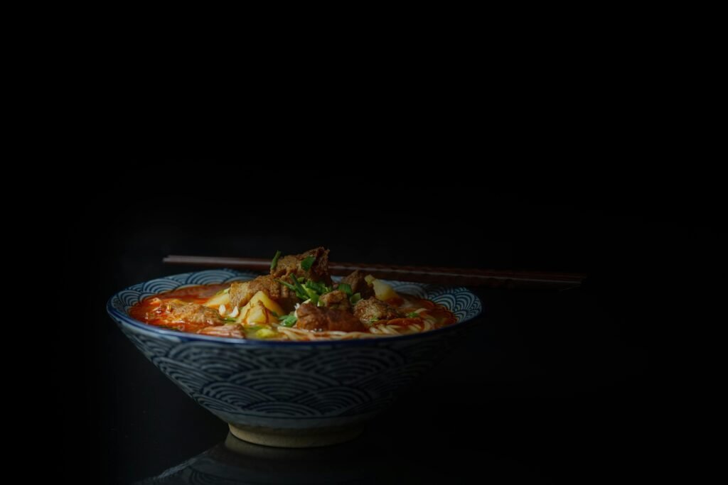 Sopa de Tortilla Soup Served on Bowl