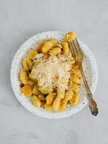 A gnocchi alla sorrentina with Cheese on Top