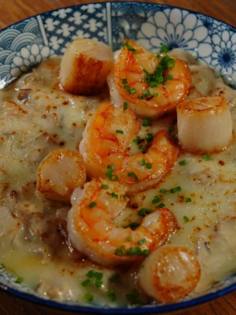 Close-up of a Dish with Cacciucco