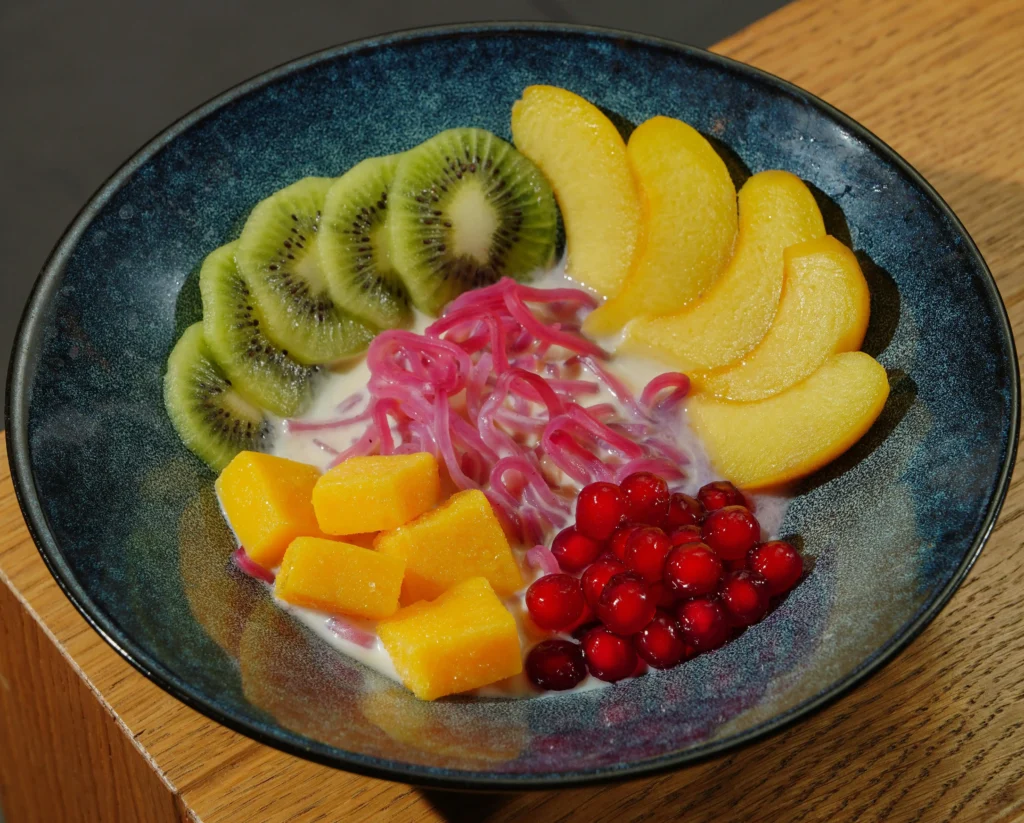 Sliced fruit in a Bowl