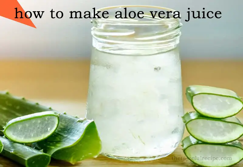 Refreshing homemade aloe vera juice served in a glass