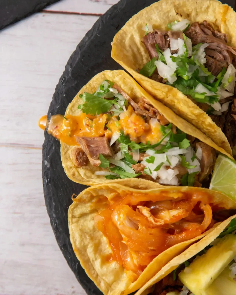 Close-Up Shot of Carne Asada Tacos