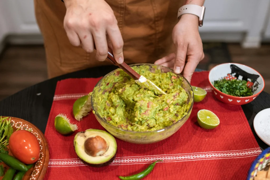 Colorado Green Chili in Clear Glass Bowl