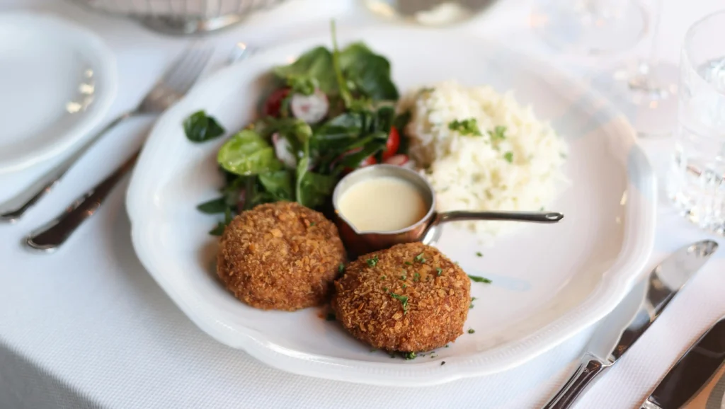 Crab Cakes Recipe on Plate